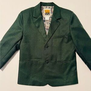Peanut Butter Collection Boys Green Blazer Size 6